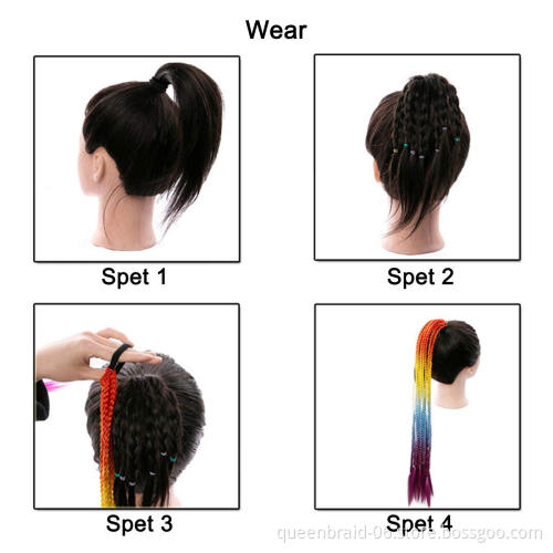 New Girls Elastic Rubber Bands Braides Hair Wig Ponytail Hair Ring Kids Twist Braid Rope Hair Braider